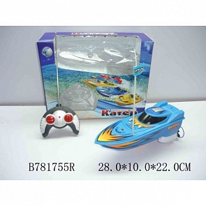 Катер на радиоуправлении со светом (Tongde, B781755Rsim)